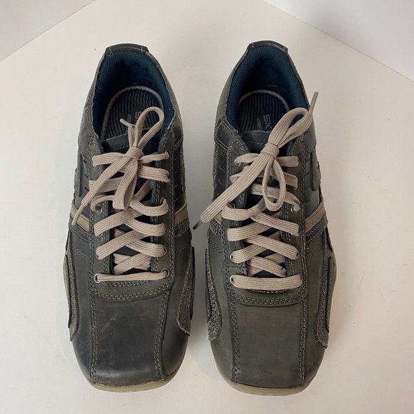 Skechers SN63746 Brown Leather Relaxed Step Sneakers Mens - New without tags - Picture 6 of 6